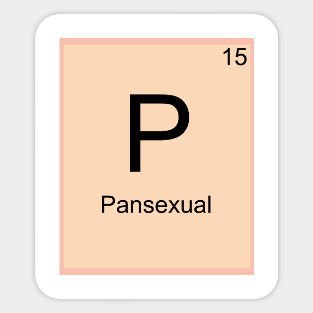 Pansexual Element Sticker by Bumblebi